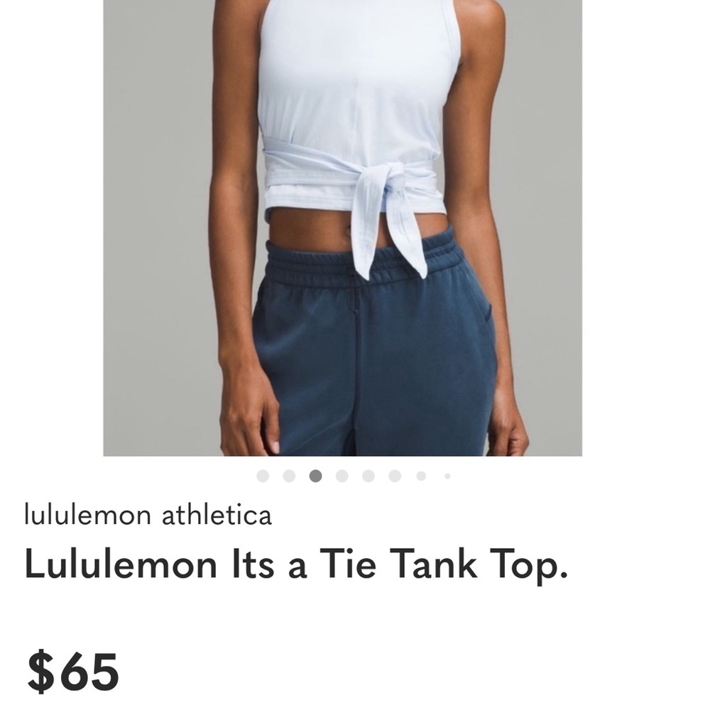 lululemon athletica It’s a Tie Tank Top
